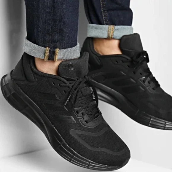 Adidas Duramo 10 Sneaker Mens Athletic Shoes Running Triple Black GY3856 - Picture 3 of 12